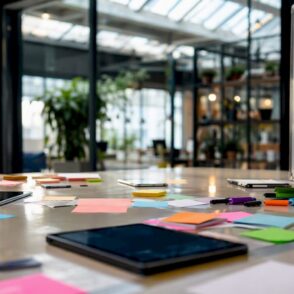 Een kijkje in het innovatie-lab van ons kantoor: van brainstormruimtes tot geavanceerde prototyping tools.